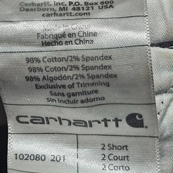 CARHARTT WOMENS SIZE 2 SHORT CARPENTER JEANS BROWN 30 X 28 - Picture 8 of 10